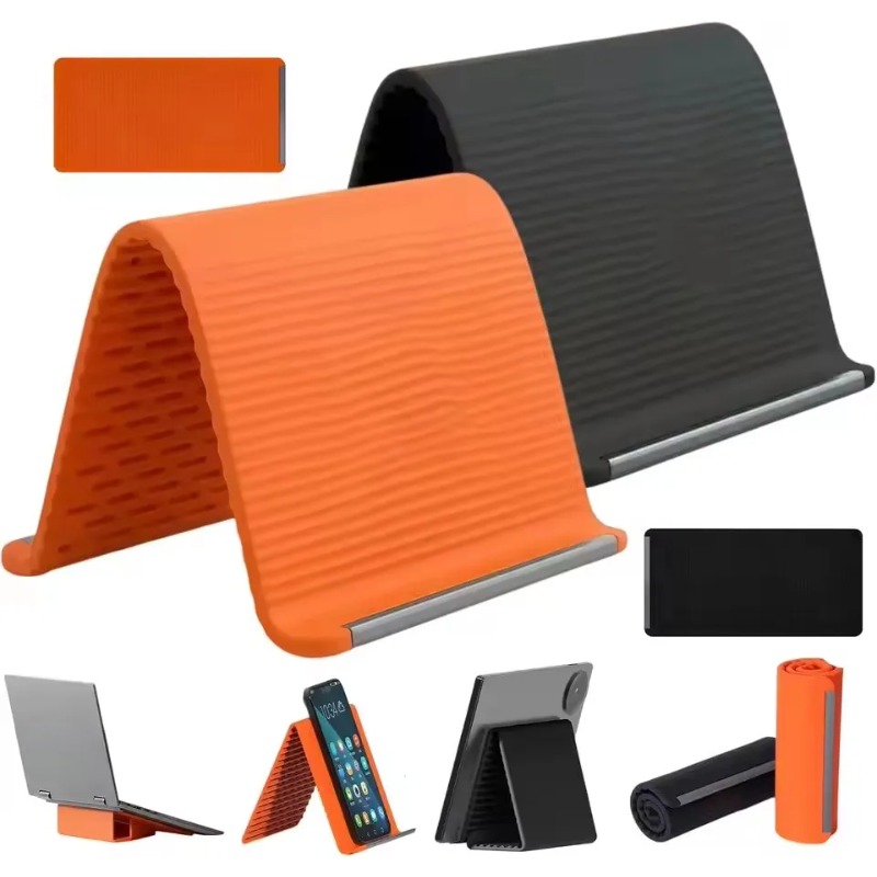 Desk Setup Table - Flexibler, faltbarer Silikon-Handyhalter, tragbarer, verstellbarer Multi-Winkel-Desktop-Ständer