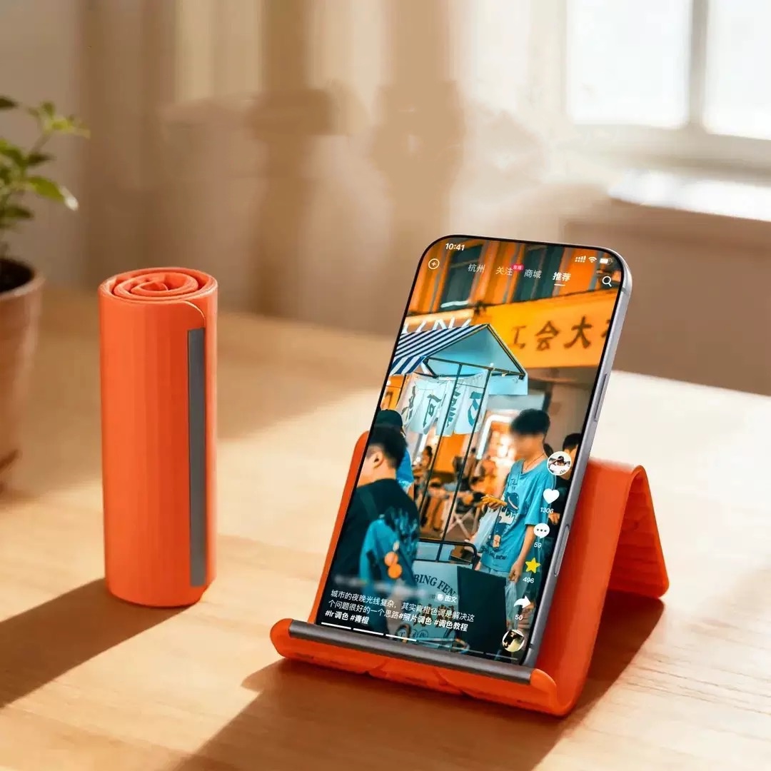 Desk Setup Table - Flexibler Tragbarer Telefonständer aus Silikon für