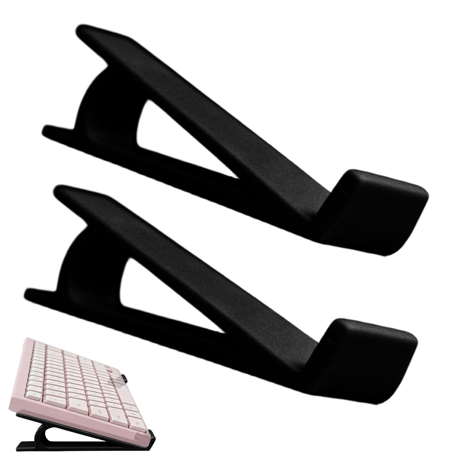 Desk Setup Ergonomic - Ergonomischer, rutschfester Tastaturständer, 2 Stück, tragbarer