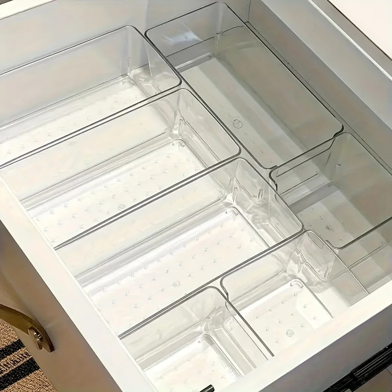 Desk Drawer Unit - 7-teiliges Schreibtisch-Schubladenorganizer-Set aus Kunststoff, Badezimmer-Aufbewahrung, Make-up-Organizer,