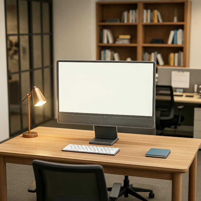 Desk Setup Photo - Realistisches Mini-Desktop-Computer-Modell, zierliches winziges PC-Ornament für
