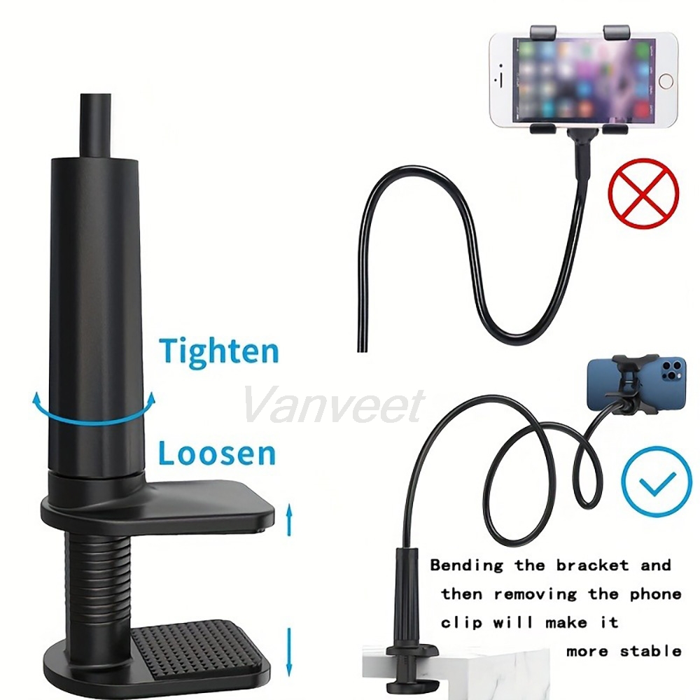 360 °   Flexibler Handyhalter  – Desk Setup Table Bewertung und Preis