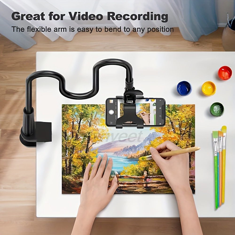 360 °   Flexibler Handyhalter  – Desk Setup Table Bewertung und Preis