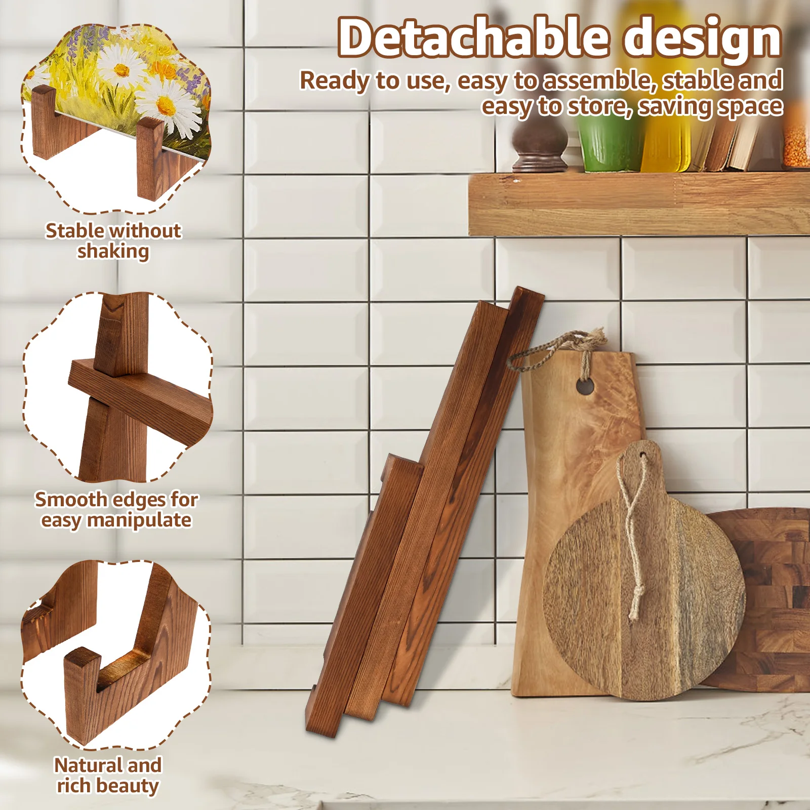 Holz-Tellerständer Desktop-Rez – Desk Setup Photo Bewertung und Preis