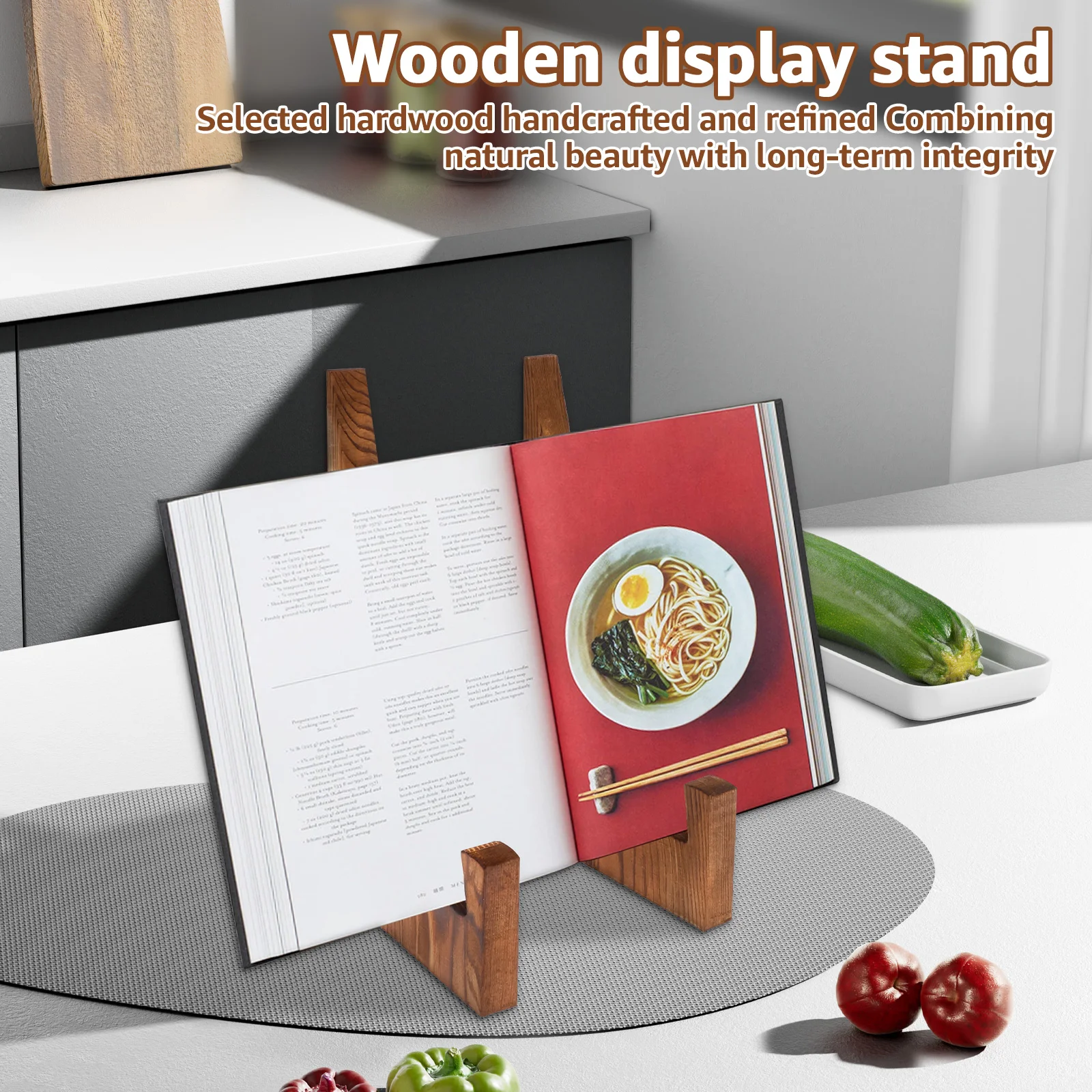 Holz-Tellerständer Desktop-Rez – Desk Setup Photo Bewertung und Preis