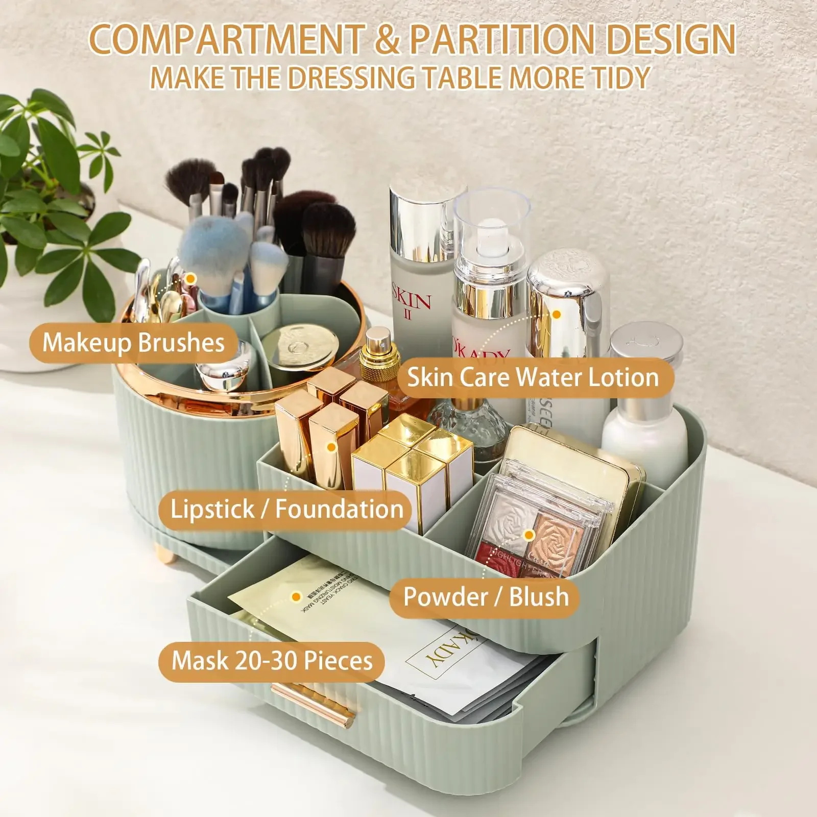 Make-up-Pinselhalter, großes F – Desk Drawer Unit Bewertung und Preis
