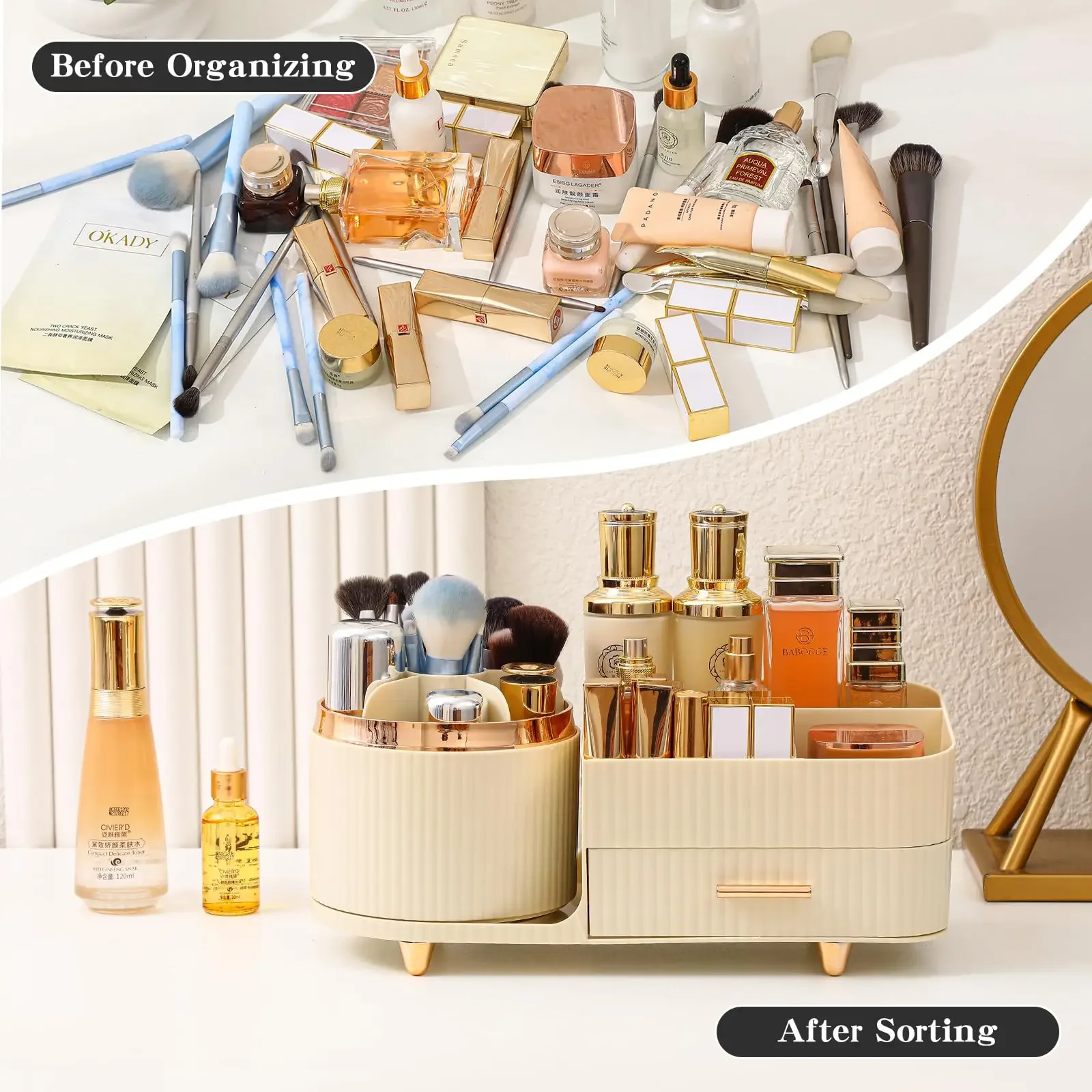Make-up-Pinselhalter, großes F – Desk Drawer Unit Bewertung und Preis