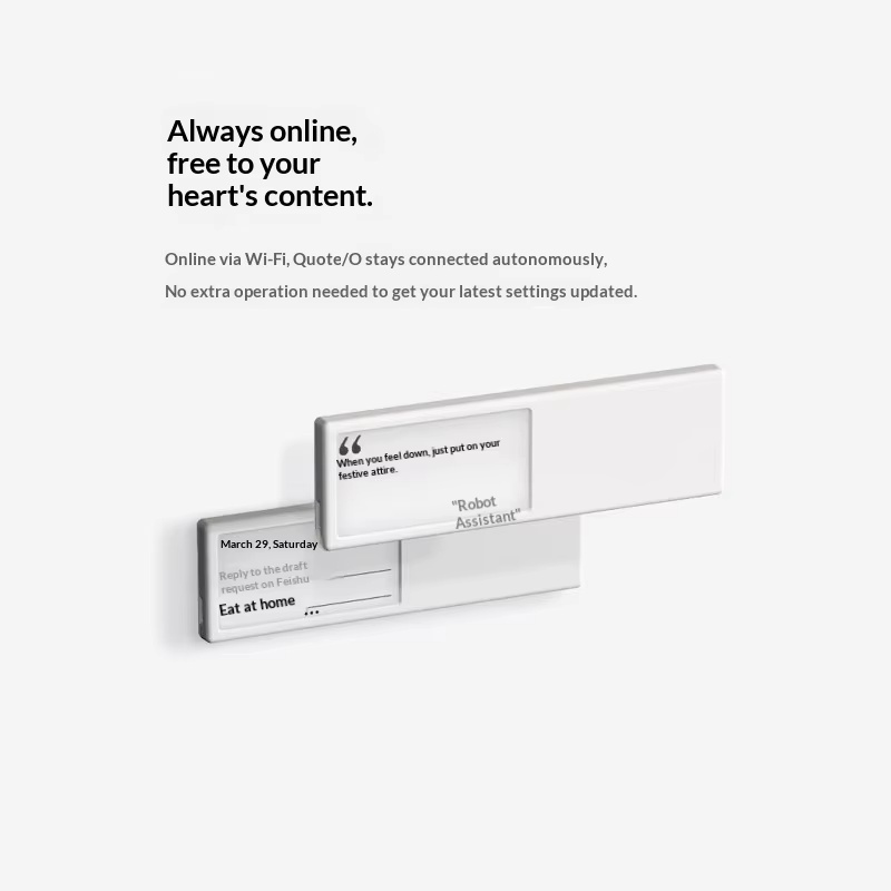 Anzeige für O Smart Wifi E-Ink – Desk Setup For Office Bewertung und Preis