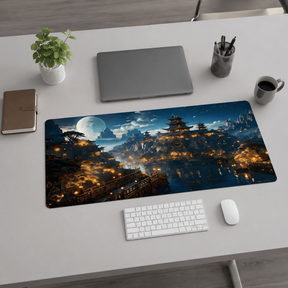 Original Fantasy-Nachtstadt-Mo – Work Desk Home Setup Bewertung und Preis