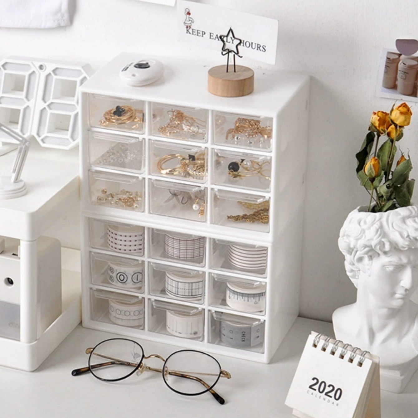 Aufbewahrungsbox aus Perlenmat – Desk Drawer Unit Bewertung und Preis
