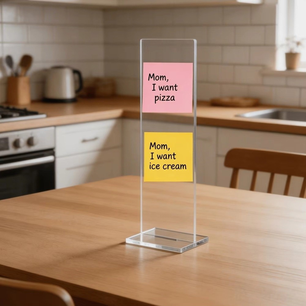Acryl-Memo-Nachrichtentafel, a – Sticky Memo Holder Bewertung und Preis