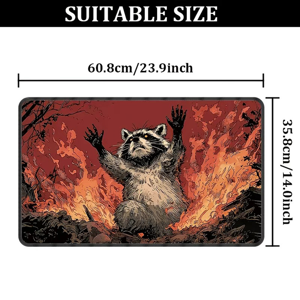 1 Stück „Raccoon in Flames“ MT – Desk Setup Dark Bewertung und Preis