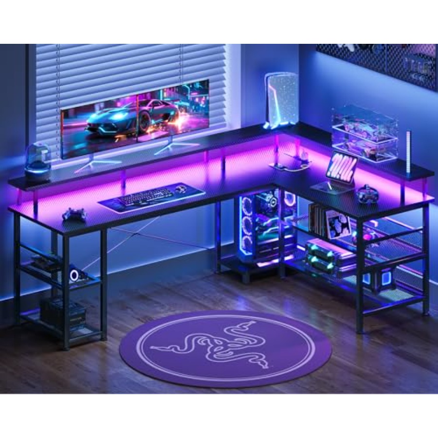 66 Großer L-förmiger Gaming-Sc – Desk Setup For Office Bewertung und Preis
