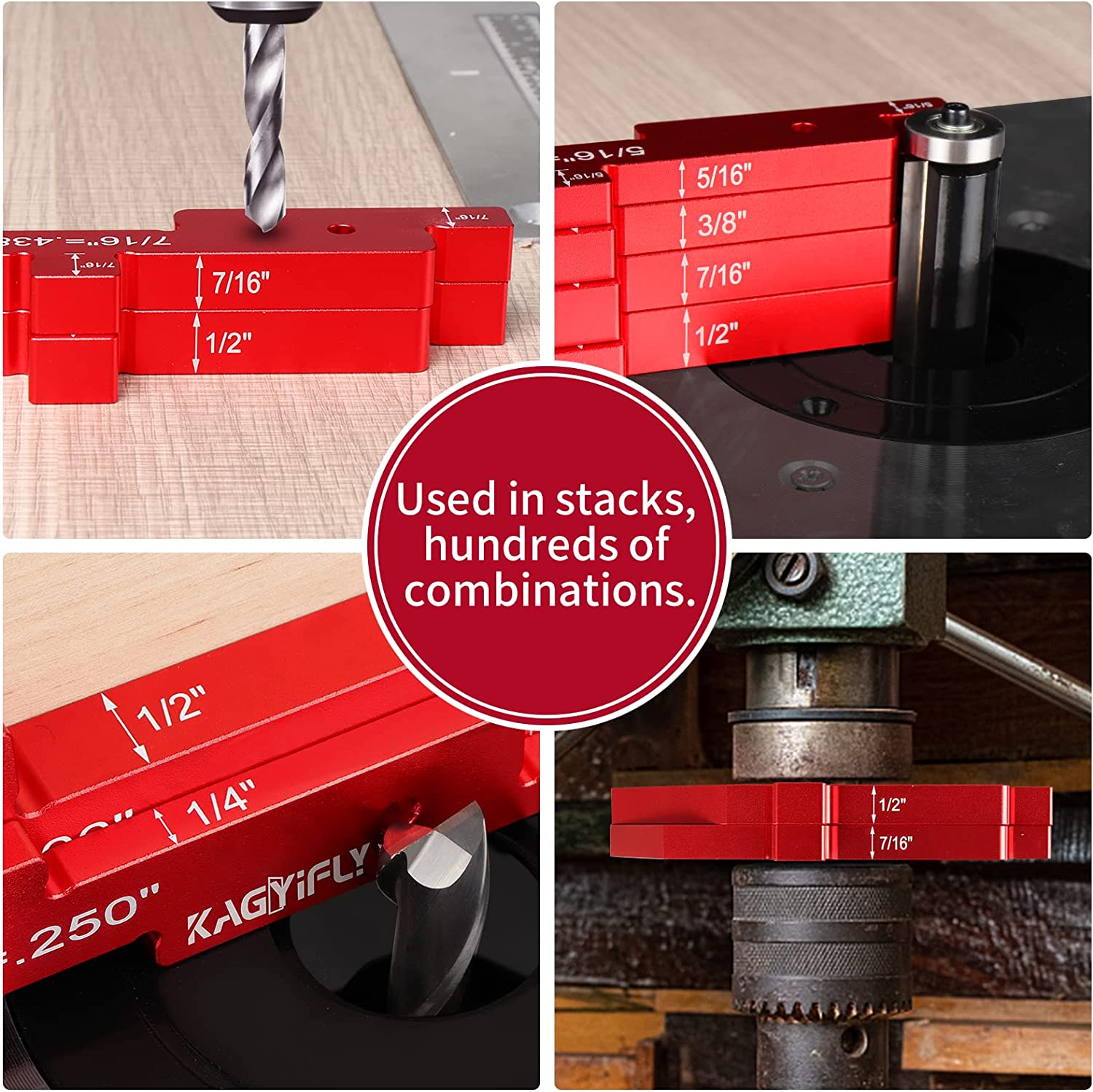 Frästisch-Setup-Stangen, 7-tei – Desk Setup Pegboard Bewertung und Preis