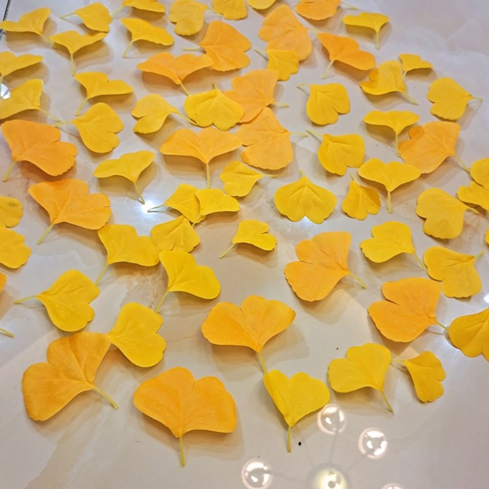 100 Stück künstliche Ginkgo bl – Desk Setup Photo Bewertung und Preis