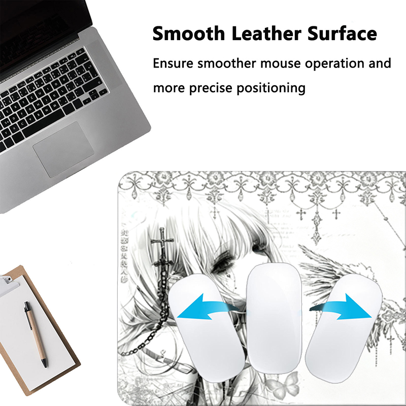 Leder-Mauspad Schwarz Weiß Ani – Desk Setup Ergonomic Bewertung und Preis