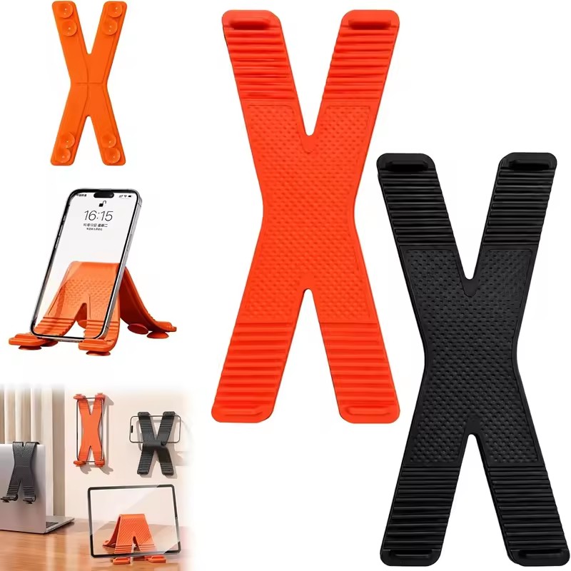 X-förmiger Silikon-Handyhalter – Desk Setup Table Bewertung und Preis