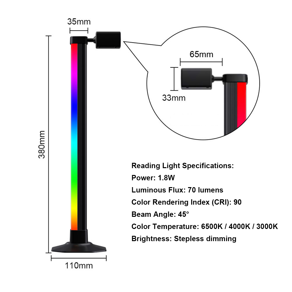 Smarte LED-Lichtleiste RGB mit – Desk Setup Art Bewertung und Preis