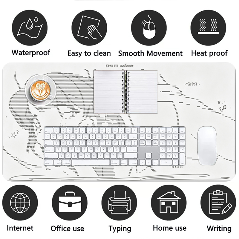 1 Stück Leder-Mauspad Anime En – Desk Setup Ergonomic Bewertung und Preis